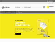 Tablet Screenshot of betonshop.de