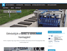 Tablet Screenshot of betonshop.hu